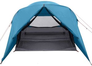 vidaXL Namiot kopułowy z dachem Niebieski 455 x 252 x 178 cm 4