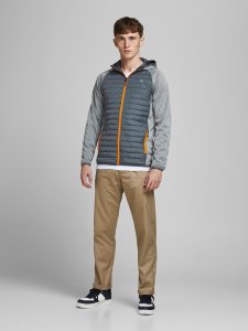 Jack&Jones kurtka pikowana JJEMULTI QUILTED JACKET 12182242 GREY MELANGE/SET-IN SLE L 4