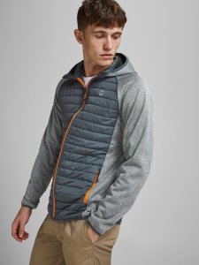 Jack&Jones kurtka pikowana JJEMULTI QUILTED JACKET 12182242 GREY MELANGE/SET-IN SLE L 6