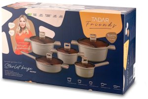 Komplet garnków 10 el. Starlet Beige 11