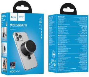 Głośnik bluetooth 8W 3h Hoco z wbudowanym magnesem HC43 czarny 2