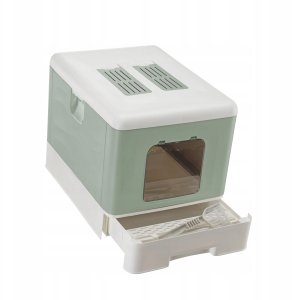 FERPLAST SAHARA TOILET GREEN kuweta dla kota 3