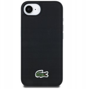 Etui Lacoste Iconic Petit Pique Woven    Logo MagSafe do iPhone 16e czarny 3