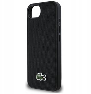 Etui Lacoste Iconic Petit Pique Woven    Logo MagSafe do iPhone 16e czarny 6