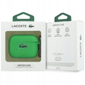 Etui Lacoste Silicone Croc Logo AirPods  Pro 3 zielony 4