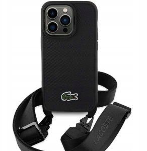 Lacoste LCHCP15LSPVCK iPhone 15 Pro 6.1" czarny/black hardcase Iconic Petit Pique Crossbody 7