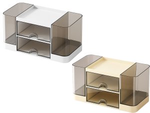 Przybornik organizer na biurko szufladka szafka półki biurowy na drobiazgi 4