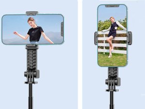 Kijek do selfie stick uchwyt na telefon tripod statyw pilot bluetooth 90cm 3