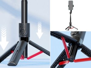 Kijek do selfie stick uchwyt na telefon tripod statyw pilot bluetooth 90cm 8