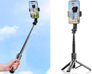 Kijek do selfie stick uchwyt na telefon tripod statyw pilot bluetooth 90cm 10