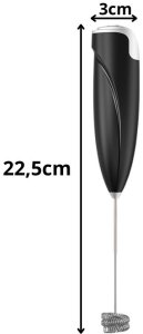 Spieniacz do mleka Verk Czarny 7