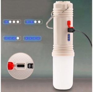 Lampa turystyczna latarka kempingowa wielofunkcyjna powerbank led namiot 8