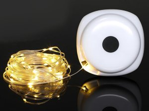 Lampa kempingowa biwakowa akumulatorowa led girlanda na rolce 8m ciepła 6