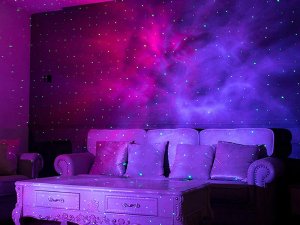 Projektor gwiazd rzutnik nieba lampka nocna nieba laserowy led pilot 5