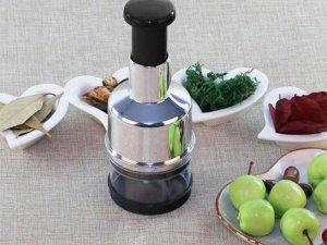 Siekacz do warzyw i owoców do czosnku krajacz ręczny rozdrabniacz pojemnik 11