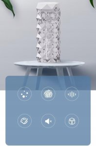 Dyfuzor zapachowy Verk Nawilżacz powietrza dyfuzor zapachowy aromaterapia mgiełka usb rgb kryształ 3