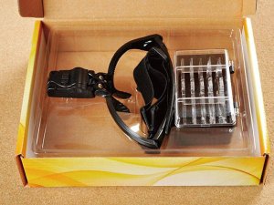 Lornetka Verk Lupa na głowę czołowa okulary latarka 2 led 5