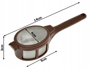 Zaparzacz sitko aluminium do parzenia herbaty kawy ziół koszyk zaparzania 3