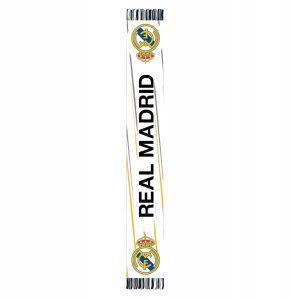 Szalik kibica tkany 140 cm Real Madryt piłkarski tkany z frędzlami 2024/25 5