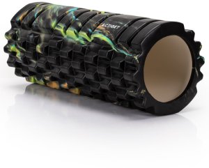 Wałek do masażu, średnio twardy, roller z wypustkami, czarny UNIWERSALNY 14