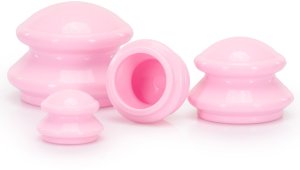 Masażer Eleosklep Bańki chińskie gumowe do masażu zestaw 4 szt. antycellulitowy różowe UNIWERSALNY 9