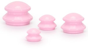 Masażer Eleosklep Bańki chińskie gumowe do masażu zestaw 4 szt. antycellulitowy różowe UNIWERSALNY 10