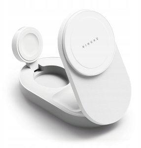 RINGKE QI2.2 25W 3IN1 MAGNETIC MAGSAFE WIRELESS FOLDING CHARGER WHITE 2