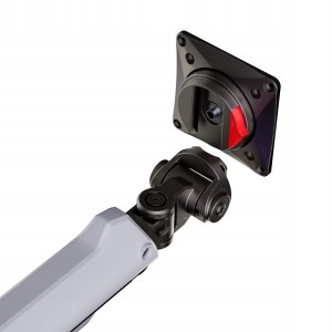 F7-XE Pearl White Podświetlenie RGB Gamingowy mocny uchwyt biurkowy do dużych monitorów 32-60 cali 14