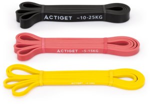 Gumy oporowe do ćwiczeń zestaw 3 szt. taśmy do ćwiczeń fitness, treningu UNIWERSALNY 13