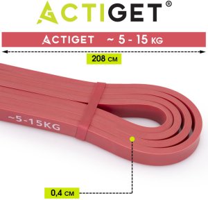 Gumy oporowe do ćwiczeń zestaw 3 szt. taśmy do ćwiczeń fitness, treningu UNIWERSALNY 17