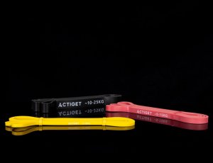 Gumy oporowe do ćwiczeń zestaw 3 szt. taśmy do ćwiczeń fitness, treningu UNIWERSALNY 3