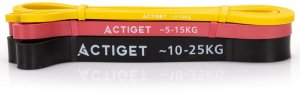 Gumy oporowe do ćwiczeń zestaw 3 szt. taśmy do ćwiczeń fitness, treningu UNIWERSALNY 4