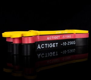 Gumy oporowe do ćwiczeń zestaw 3 szt. taśmy do ćwiczeń fitness, treningu UNIWERSALNY 9