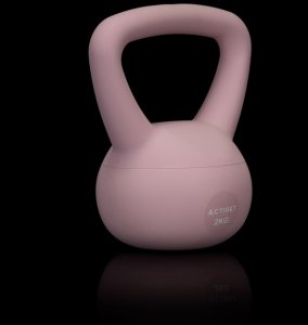 Kettlebell miękki 2kg kula odważnik hantla ciężar do ćwiczeń fitness, jasnoróżowy UNIWERSALNY 12
