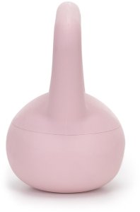 Kettlebell miękki 2kg kula odważnik hantla ciężar do ćwiczeń fitness, jasnoróżowy UNIWERSALNY 5