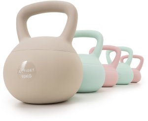 Kettlebell miękki 2kg kula odważnik hantla ciężar do ćwiczeń fitness, jasnoróżowy UNIWERSALNY 10