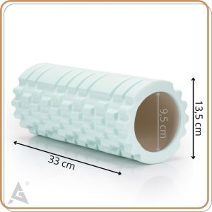 Wałek do masażu, średnio twardy, roller z wypustkami, miętowy UNIWERSALNY 2