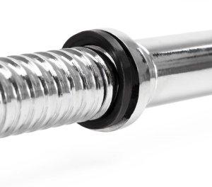 Gryf mocno łamany 120 cm sztanga ze stali chromowanej 2 zaciski 25 mm UNIWERSALNY 12