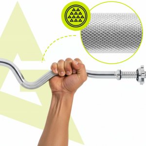 Gryf mocno łamany 120 cm sztanga ze stali chromowanej 2 zaciski 25 mm UNIWERSALNY 15