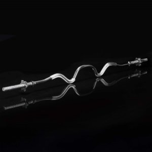 Gryf mocno łamany 120 cm sztanga ze stali chromowanej 2 zaciski 25 mm UNIWERSALNY 4