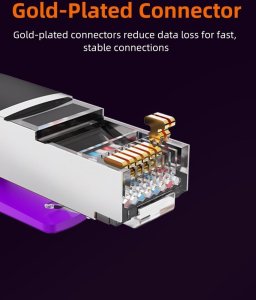 Cabletime Kabel Cat8 S/STP, 5m, czarny 3