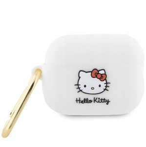 Hello Kitty HKAP23DKHSH Airpods Pro 2(2022/2023) cover white Silicone 3D Kitty Head 2