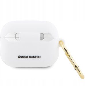 Hello Kitty HKAP23DKHSH Airpods Pro 2(2022/2023) cover white Silicone 3D Kitty Head 3