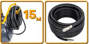 KOMPRESOR OLEJOWY 200L 8 BAR SPRĘŻARKA 230V 650l/min + WĄŻ 4