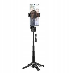 Selfie stick Hoco Live stand Hoco z magnetycznym oraz uniwerslanym mocowaniem z pilotem bezprzewodowym K27 PRO czarny 3