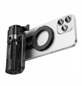 Selfie stick Hoco Live stand Hoco z magnetycznym oraz uniwerslanym mocowaniem z pilotem bezprzewodowym K27 PRO czarny 7