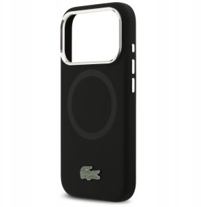 Etui Lacoste HC Silicone Metal Logo MagSafe do iPhone 17 Pro czarny 6