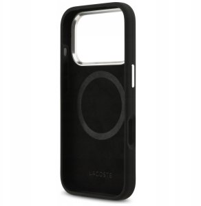 Etui Lacoste HC Silicone Metal Logo MagSafe do iPhone 17 Pro czarny 7