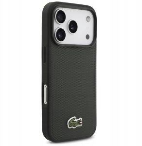 Lacoste Etui Iconic Petit Pique Woven Logo MagSafe do iPhone 17 Pro zielony 4