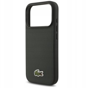 Lacoste Etui Iconic Petit Pique Woven Logo MagSafe do iPhone 17 Pro zielony 6